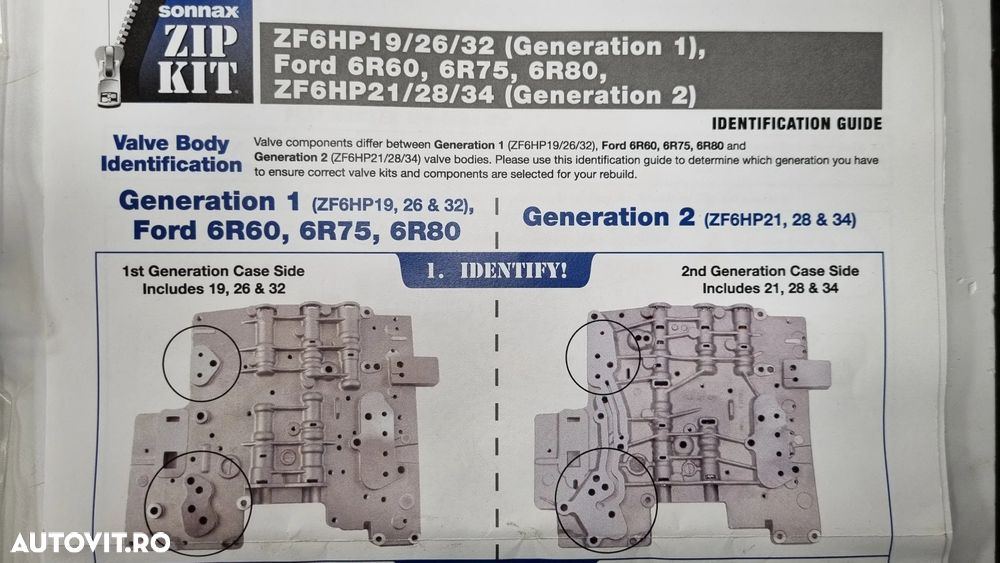 Kit Reparatie Mecatronic Bloc Valve Hidraulic SONNAX ZF6HP21 ZF6HP19 6R80 / FORD RANGER / BMW X3 / BMW E60 / RANGE ROVER / 2005+ - 5