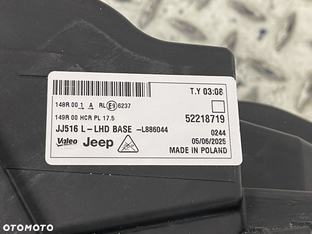 NOWA ORYGINALNA LEWA PRZEDNIA FULL LED LAMPA JEEP AVENGER 23-26 52218719 - 4