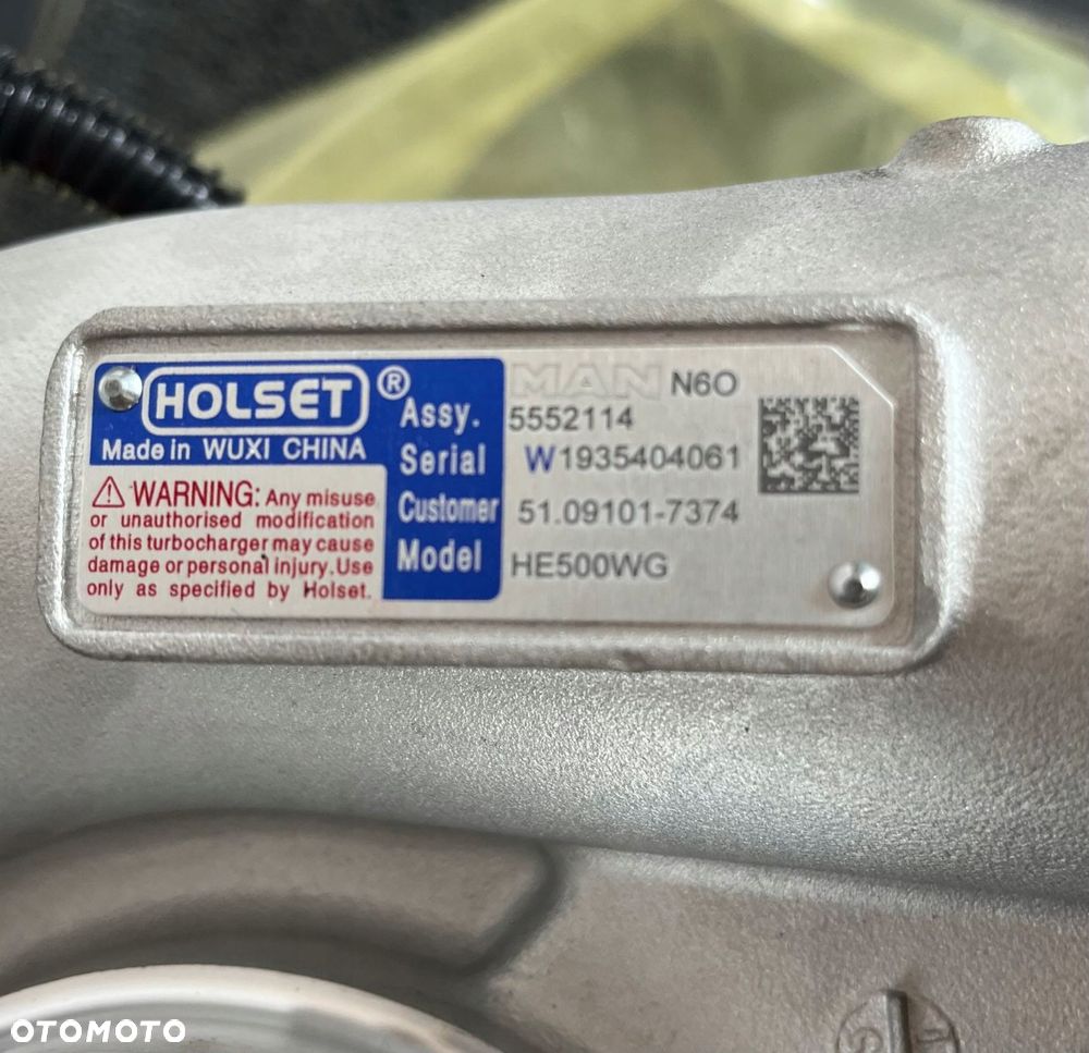 nowa turbosprężarka 51.09101-7374 5502914 he500wg man + rabat 2000zł opis - 4