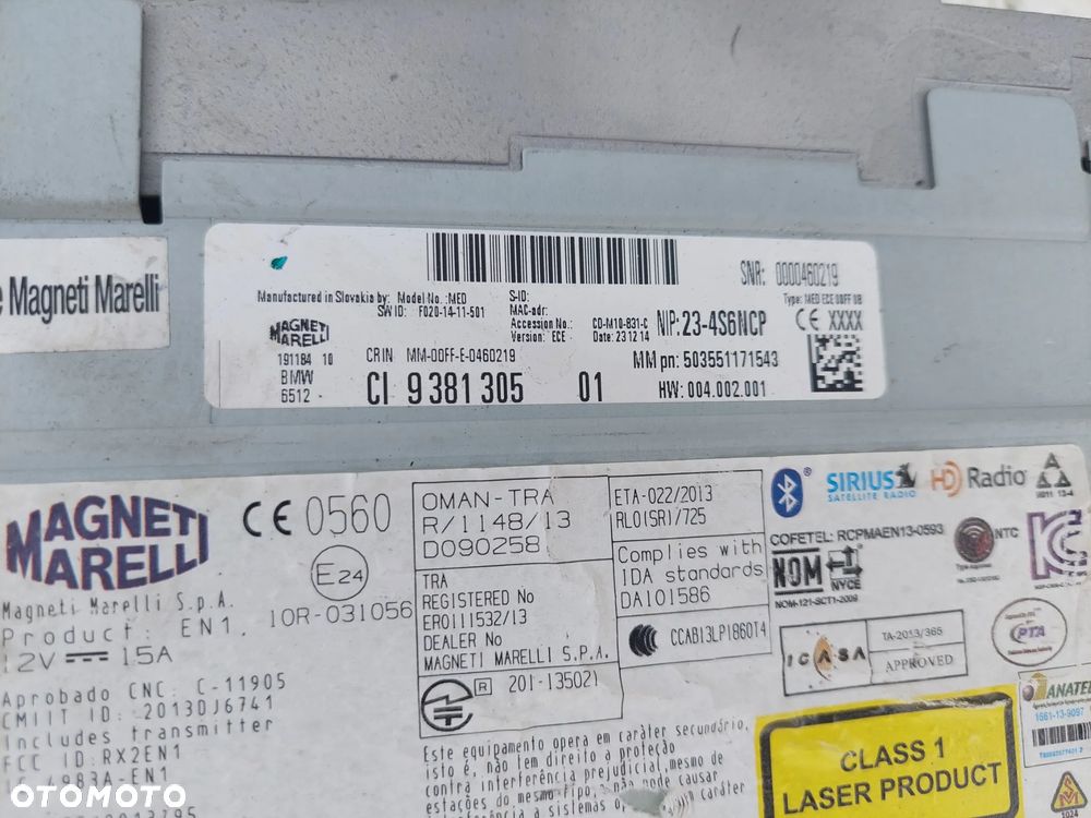 Czytnik nawigacji BMW GPS OE 9381305 - 2