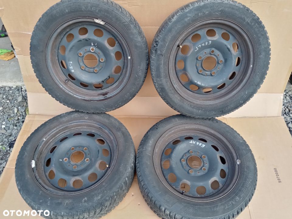 Felgi stalowe z oponami BMW 1 bieznik 6mm 6761154 2017r kola - 1
