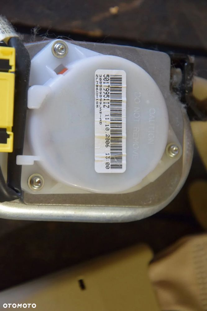 Honda Civic VIII UFO 06-11 Pas bezpieczeństwa napinacz prawy lewy przód BEŻOWY JASNY KREMOWY - 7