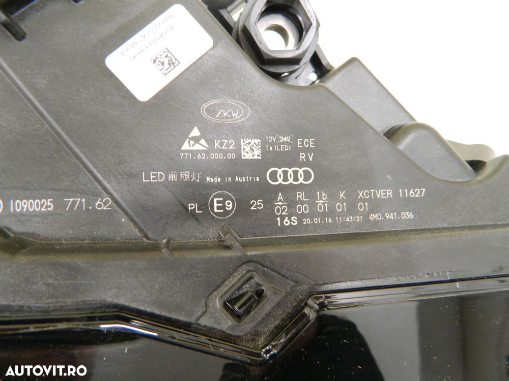 Far dreapta Audi Q7 4M FULL LED MATRIX, 2015, 2016, 2017, 2018, 2019, cod origine 4M0941036. - 5