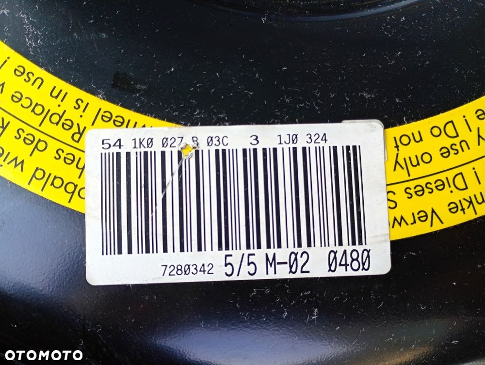 koło zapasowe dojazdowe Continental T125/70R18 vw golf V IV plus touran passat b7 - 8