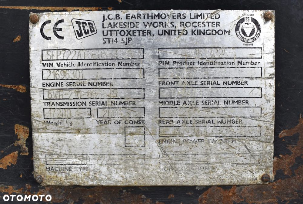 JCB 722 - 9
