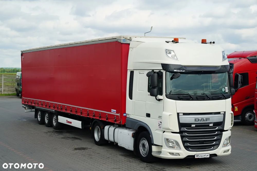 DAF XF 460 / ZESTAW / LOWDECK / SSC / + KRONE / FIRANKA / MEGA / OŚ PODNOSZONA / DACH PODNOSZONY / SAF - 11