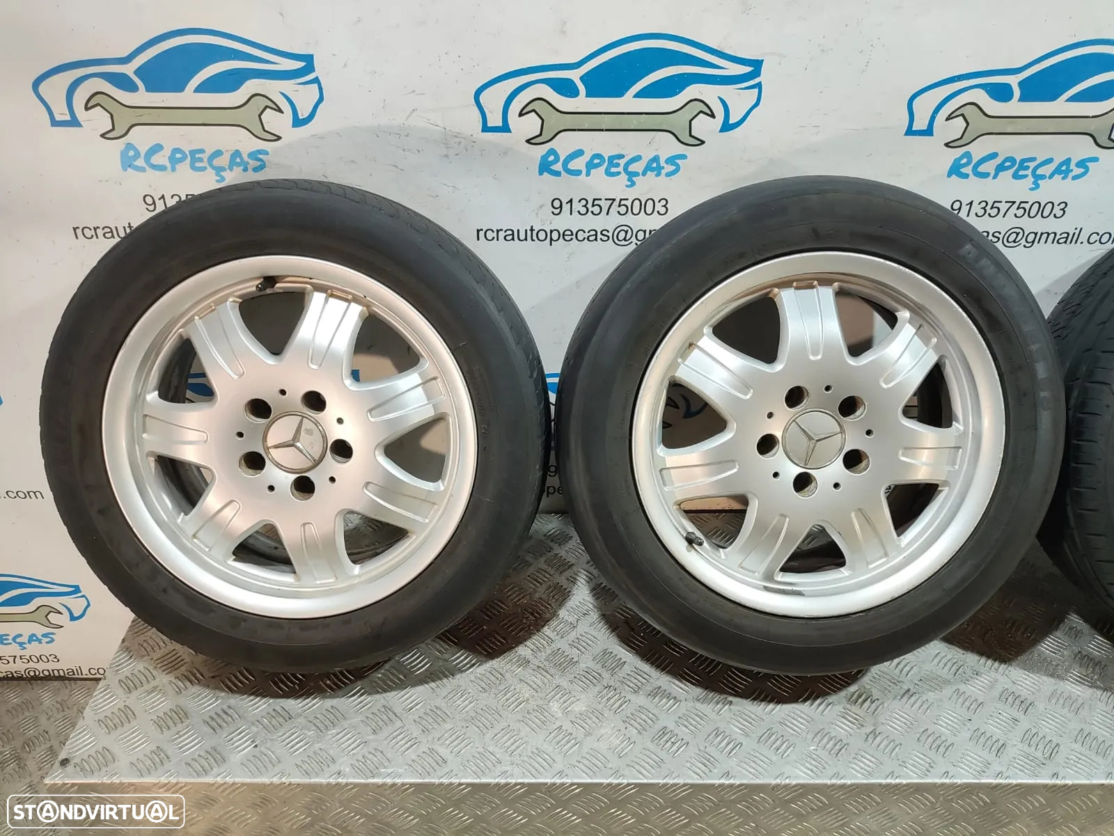 Jantes 16 Polegadas Originais Mercedes Benz - 5x112 - A1714010902 - CLK SLK R170 R171 Class C W202 W203 - 4