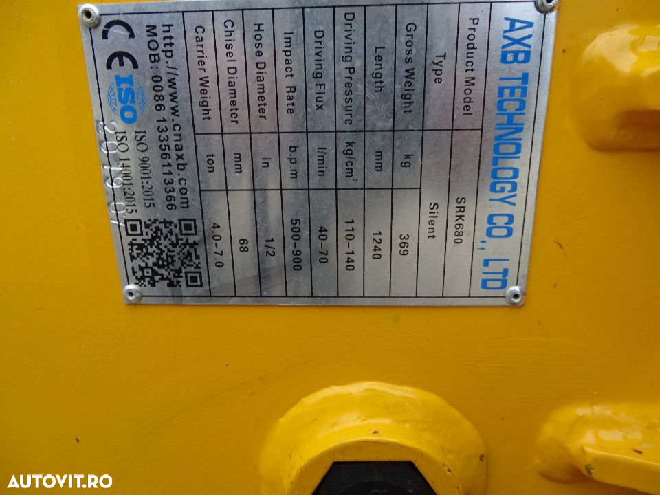 Ciocan hidraulic , Picon  Atlas Copco de la 50 kg - 2500 kg - 4