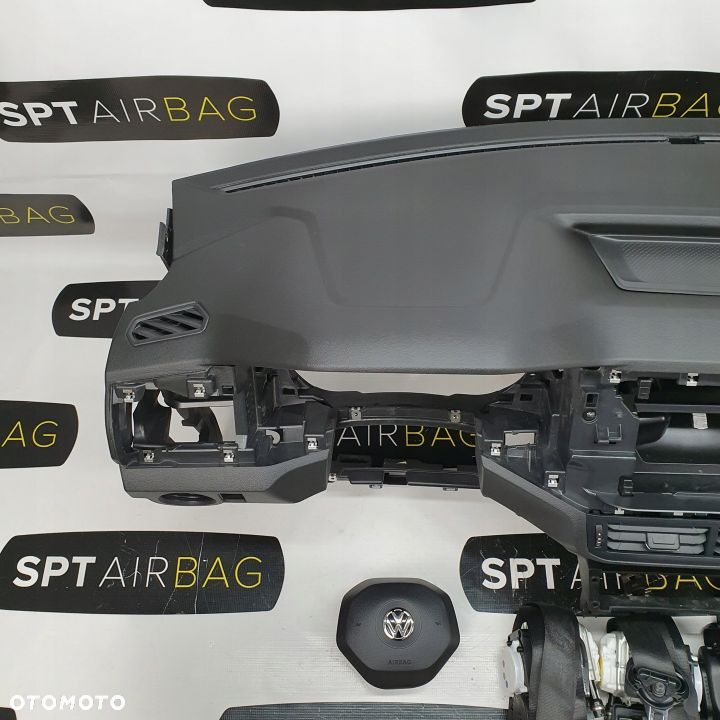 VW T-CROSS TCROSS LIFT DESKA ROZDZIELCZA KONSOLA KOKPIT PULPIT PODUSZKI AIRBAG AIR BAG PASY KIT SET - 2