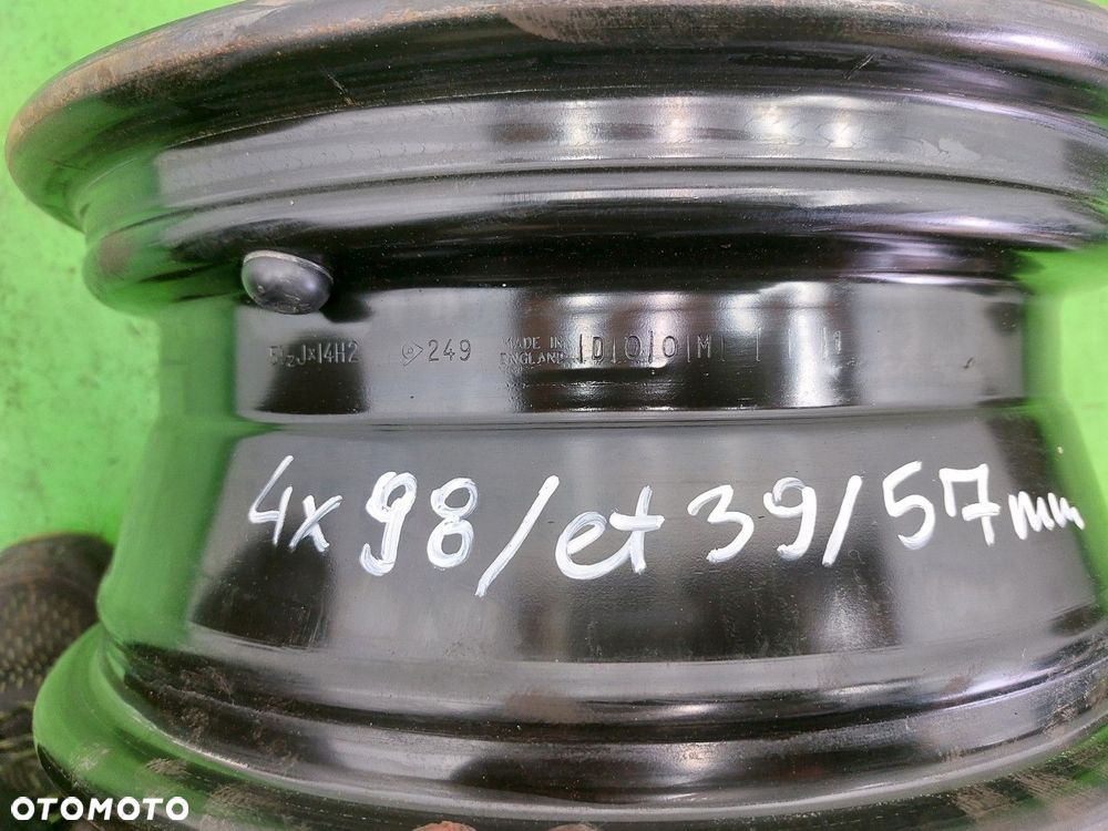 Felga stalowa Opel Astra I F 1991-2002 5.5 J X 14 4X98 ET 39 / 57 MM - 3