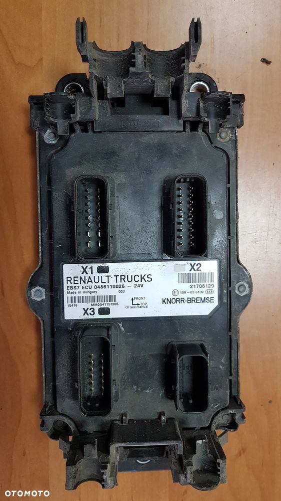 Jednostka sterująca Renault T EBS7 21706129, 0486110026 - 1