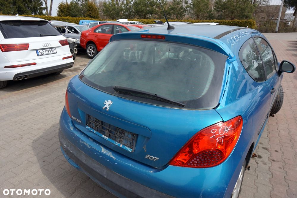 KLAPA BAGAŻNIKA TYLNA 207  3D HB KMU  NIEBIESKI PEUGEOT 2006-2009 - 3