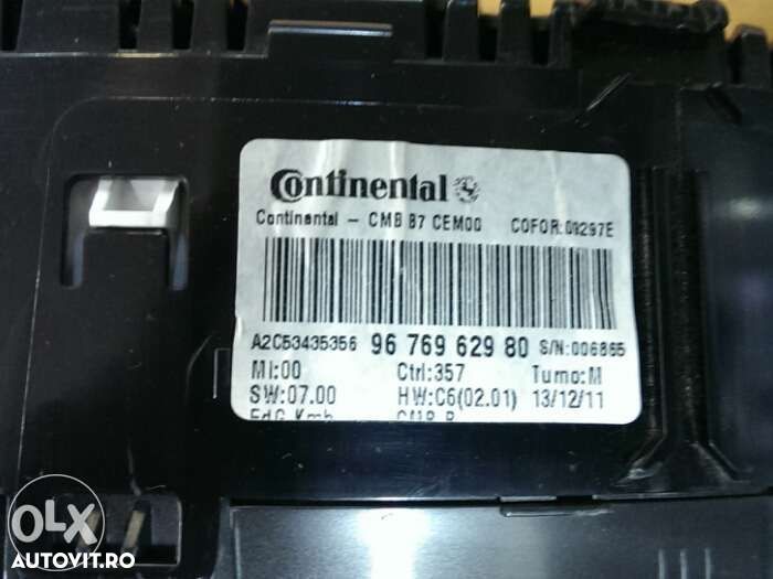 Ceasuri kilometraj CITROEN C4 an 2012 diesel cod 9676962980 - 2