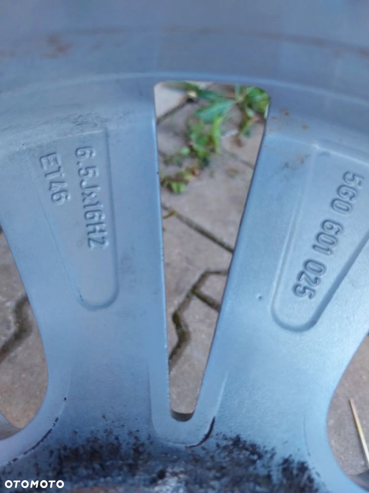 FELGI ALUFELGI 16 6.5J ET46 5X112 VW GOLF VI VII JAK NOWE! OE 5G0601025 - 10
