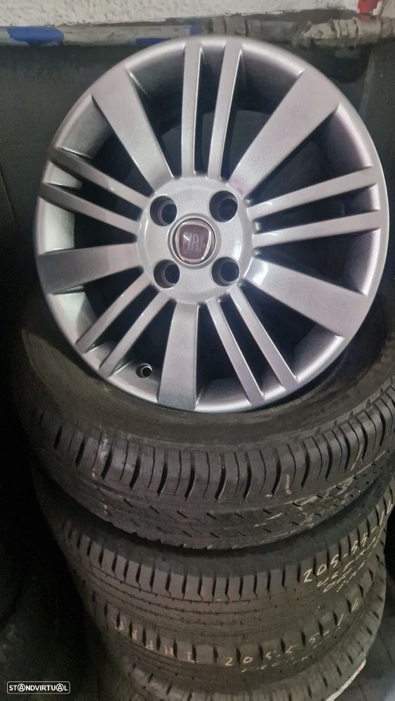 JANTES 15 ORIGINAIS FIAT GRAND PUNTO ANTRACITE ( REPARADAS IGUAL A NOVAS) - 1