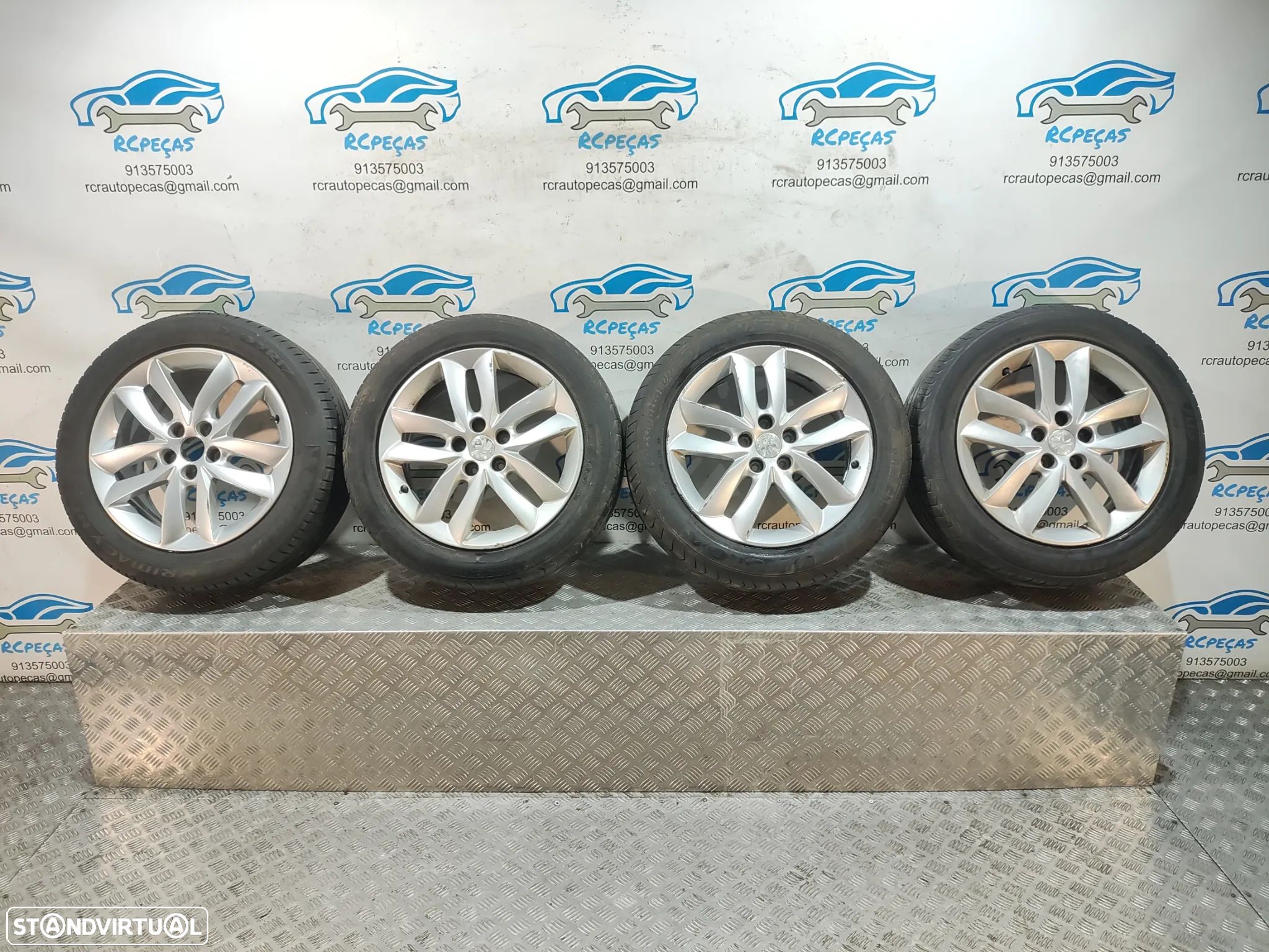 Conjunto Jantes 17 Originais Peugeot 508 1 Mk1 7J ET46 5x108 - 1