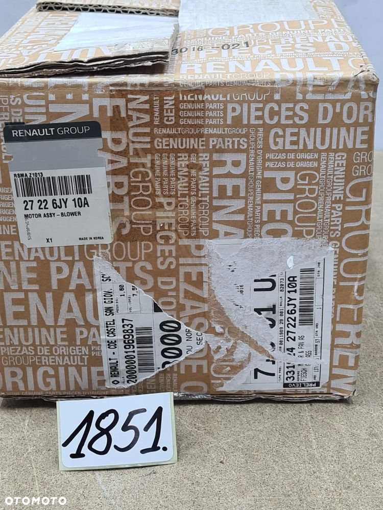 Wentylator wewnętrzny Renault Koleos I 1 2722GJY10A - 8