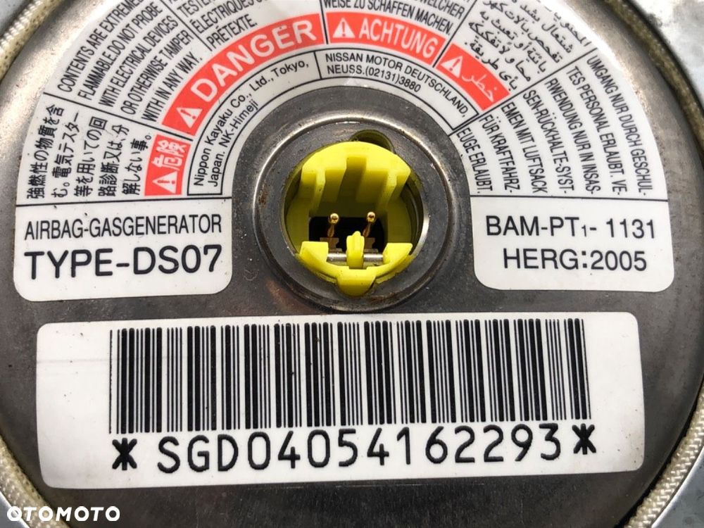 PODUSZKA POWIETRZNA KIEROWCY - 69.00 PLN - NISSAN MICRA III (K12) 2002 - 2010 1.2 16V 59 kW [80 KM] - 4