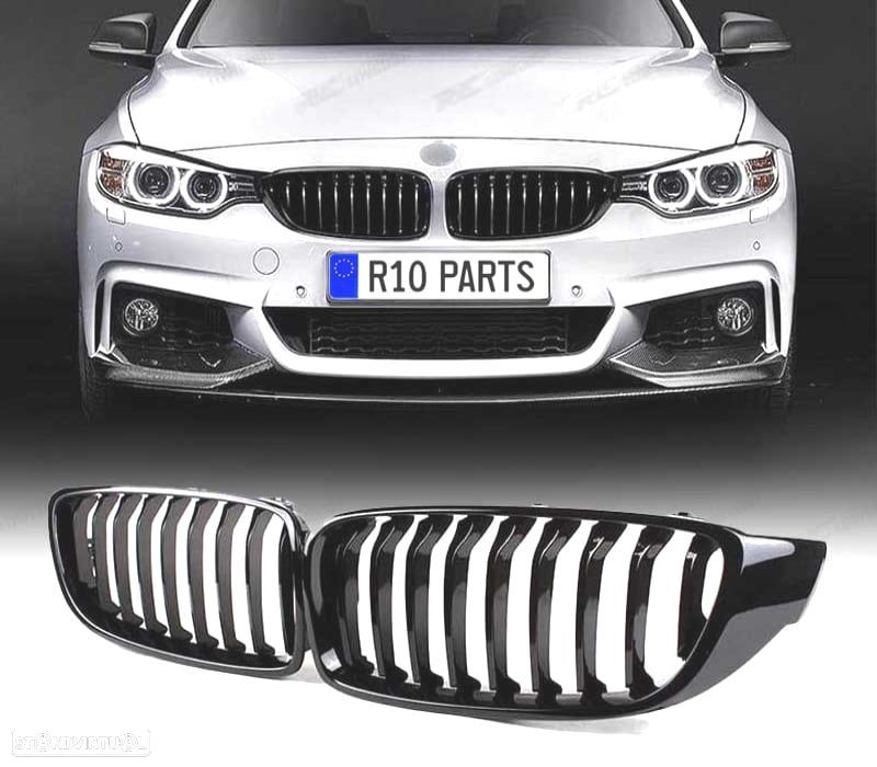 GRELHA BMW F32 F33 F36 13-18 LOOK M PERFORMANCE PRETO BRILHANTE - 1