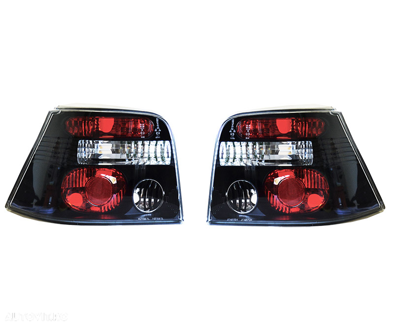 Set stopuri spate tuning lampa Vw Golf 4 Hatchback 1997-2006; negru-transparent, fara suport becuri - 3