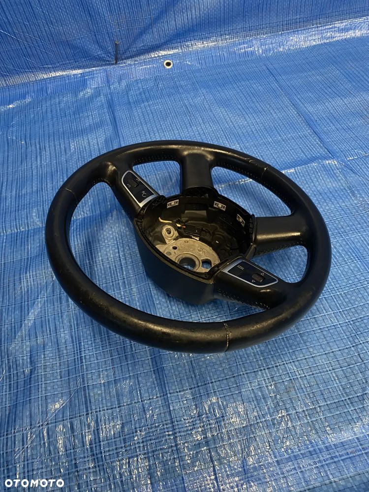 AUDI A4 B8 A5 KIEROWNICA SKÓRZANA MULTIFUNKCYJNA WIELOFUNKCYJNA SKÓRA 8K0419091BG CZARNA ORYGINAŁ - 2