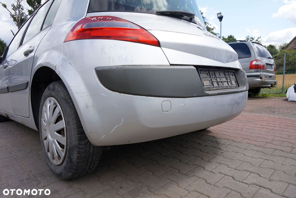 ZDERZAK TYLNY MEGANE II PH2 LIFT 5D HB TED69  SREBRNY RENAULT 2006-2008 - 2