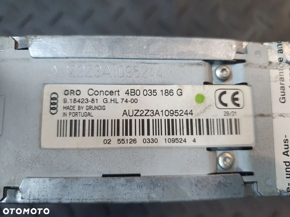 RADIO CONCERT AUDI A6 C5 4B0035186G AUDI CD - 5
