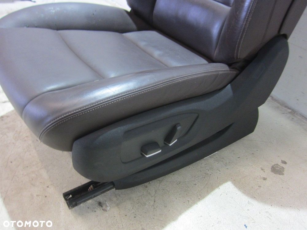 BMW 5 F10 FOTELE FOTEL LEWY KIEROWCY BRĄZOWY BRĄZ MOKKA 52107310120 SKÓRA - 13