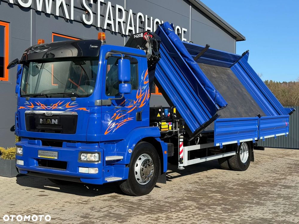 MAN TGM TGL TGS 18.250 // wywrotka 3-S + HDS HMF 1420 - K2 // E5 // budowlanka //żuraw dzwig kran crane // Świeżo sprowadzony!! - 23