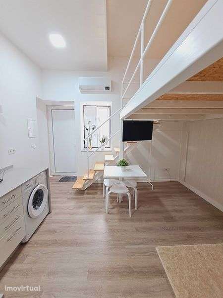 Aluga-se Apart. T0 Centro cidade Tomar totalmente equipado. - Grande imagem: 2/8