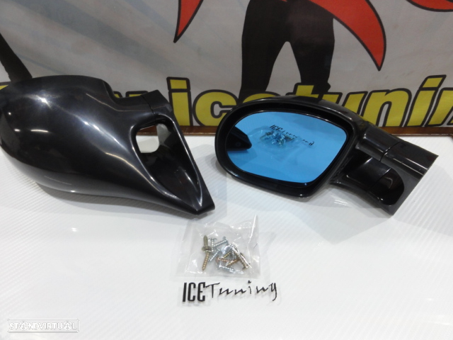 Espelhos Universais MANUAIS estilo BMW E36 M3 com vidro anti encandeamento - 7