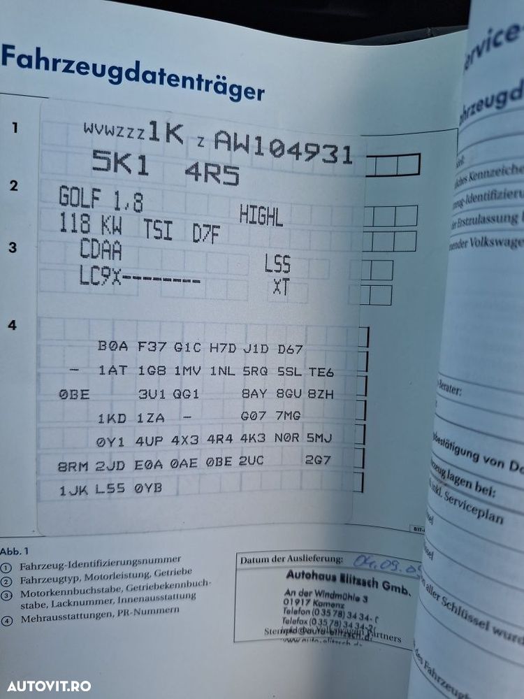 Dezmembrez VW Golf 6 hatchback 1.8 tsi CDAA negru LC9X si 1.6 CAY LA7T - 6