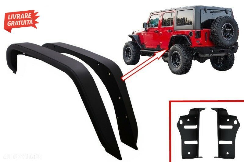 Extensii Aripi Spate din Otel Jeep Wrangler Rubicon JK (2007-2017)- livrare gratuita - 14