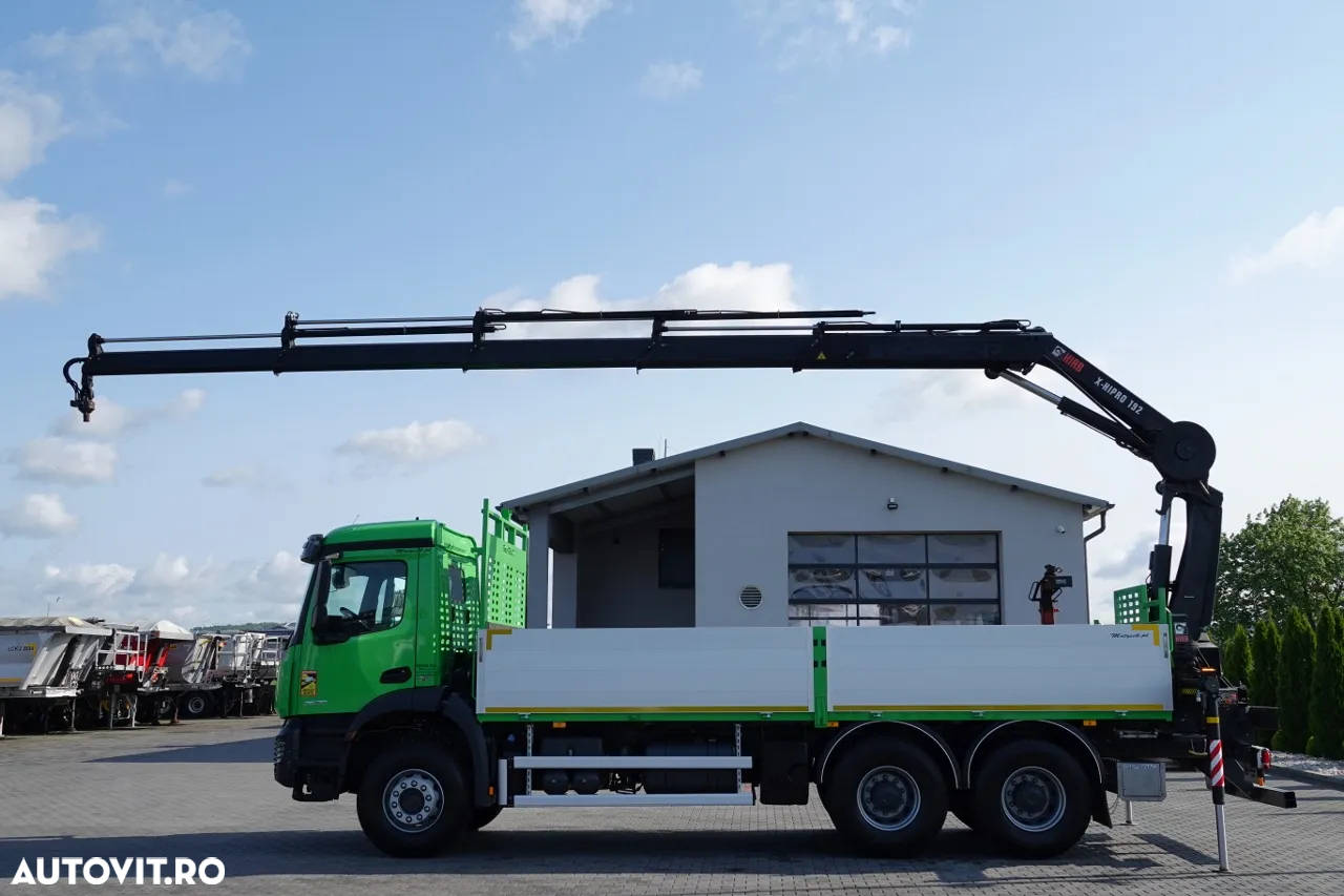 Mercedes-Benz AROCS 2636 / 6x4 / TRANSMISIE - 6.5 M / + HDS HIAB 4x extensie: 13 m / EURO 6 / 2018 AN / RADIO CONTROL / ANVELOPE 100% - 2