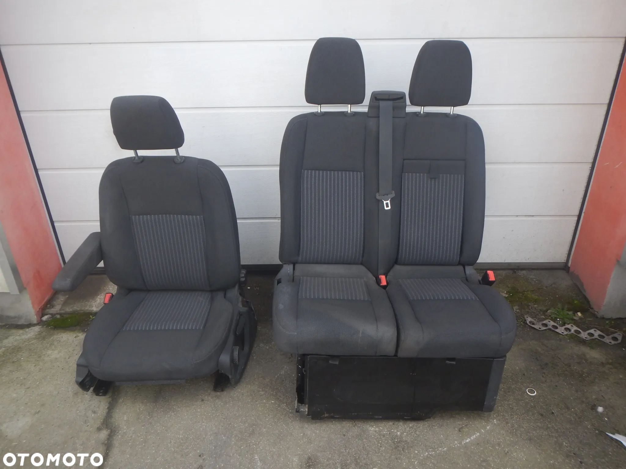 FOTEL KIEROWCY LEWY PRZÓD PODGRZEWANY FORD TRANSIT CUSTOM 12-20 ROK - 1