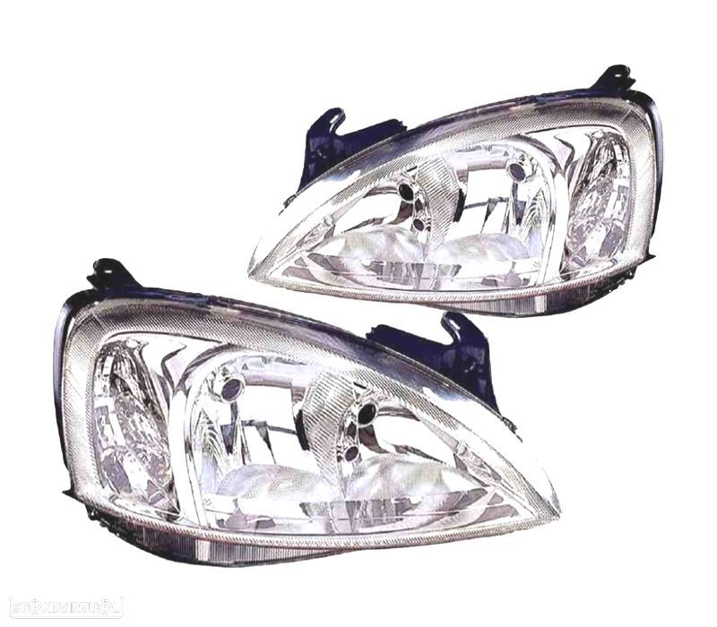 FARÓIS OPTICAS PARA OPEL CORSA C 00-03 E COMBO 01- VAL - 1