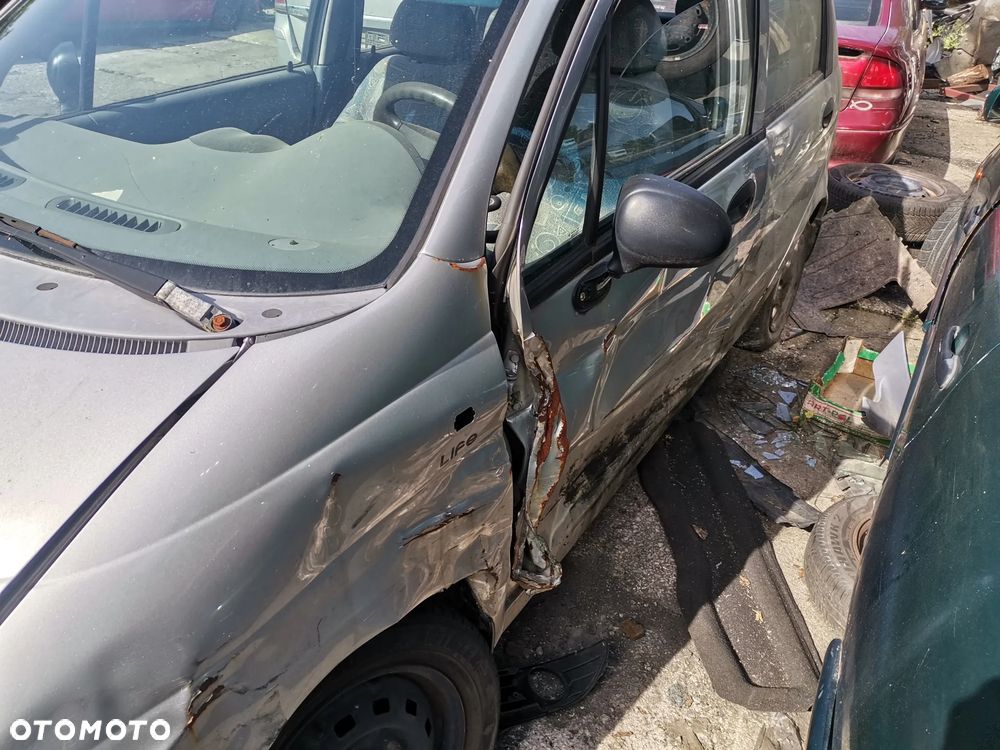 Daewoo Matiz maska zderzak chlodnica polos silnik skrzynia drzwi lusterko szyba fotel - 3