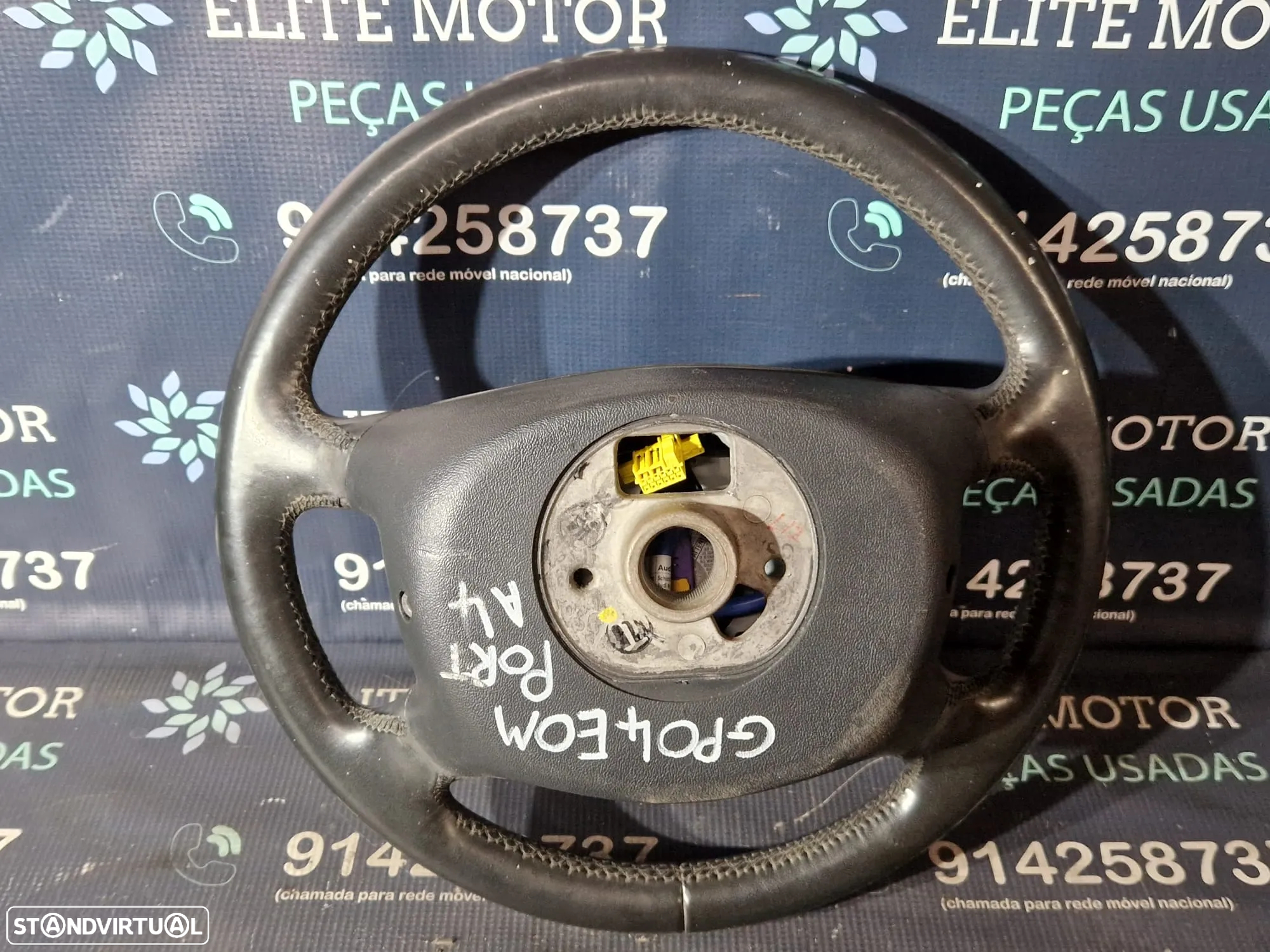 Volante usado pele multifunções AUDI A4 B6 4 BRAÇOS AUTOMATICO PATILHAS AIRBAG - 6