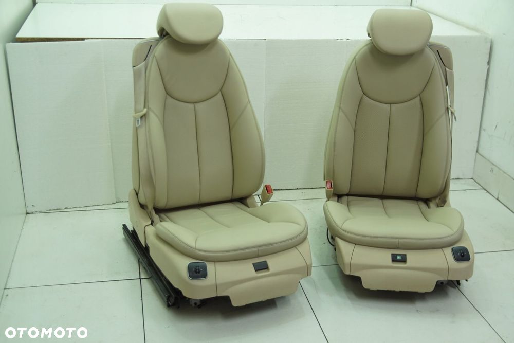 FOTELE FOTEL PASAZER KIEROWCA KOLOR BEIGE 205A WENTYLOWANE MERCEDES SL R230 - 4
