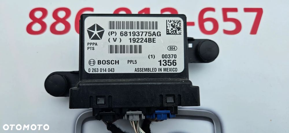 Chrysler Pacifica 2016- Moduł czujników parkowania PDC Sterownik PDC zderzaka tył przód pod 6x PDC P68193775AG 68193775AG - 2