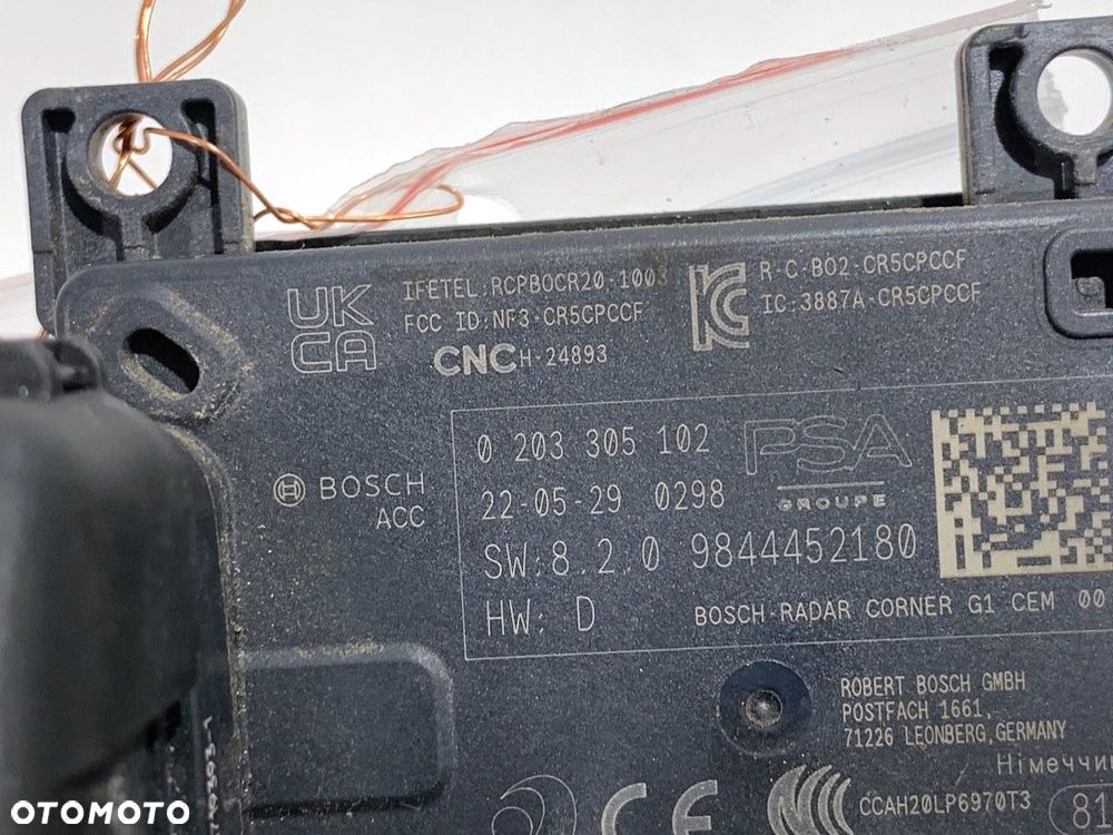 RADAR DISTRONIC  PEUGEOT 308 SW III (FC_, FJ_, FR_, F4_) 2021 - 2022 PureTech 130 (FRHNSL, FRHNST) - 4