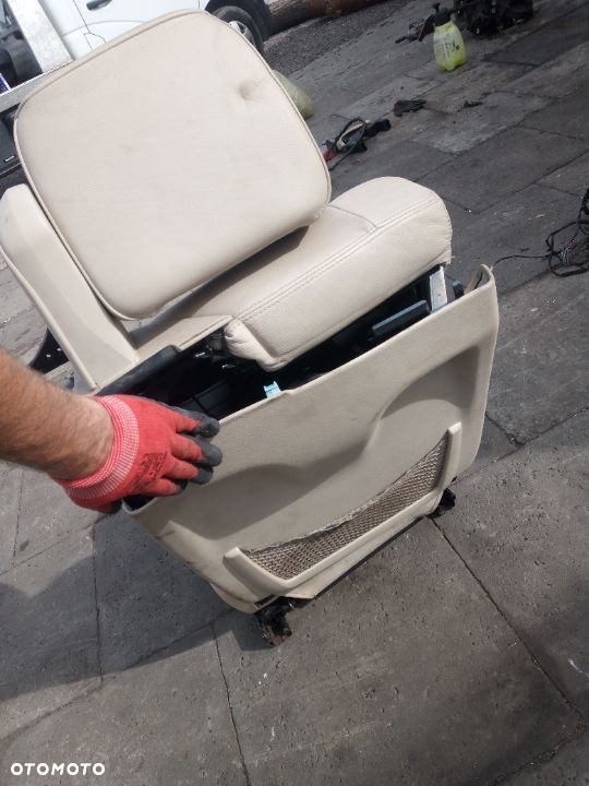 bmw e93 cabrio fotel siedzenie przod przednie lewe skora skorzane - 6
