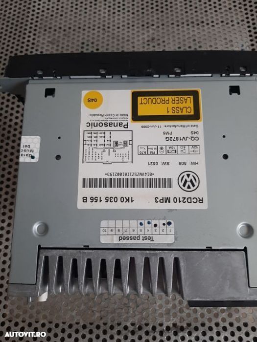 Radio Cd Mp3 Vw Golf 6 Plus Touran Caddy Etc. Dupa 2009 Aproape Nou - 5