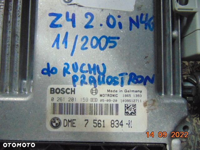 BMW E85 Z4 2.0i N46B20 KOMPUTER EWS KLUCZYK ZESTAW - 2