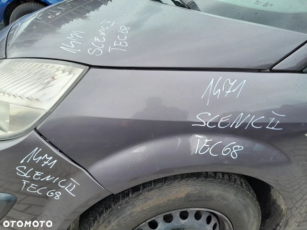 RENAULT SCENIC II BŁOTNIK LEWY PRZEDNI LEWY PRZÓD KOLOR: TEC68 - 2
