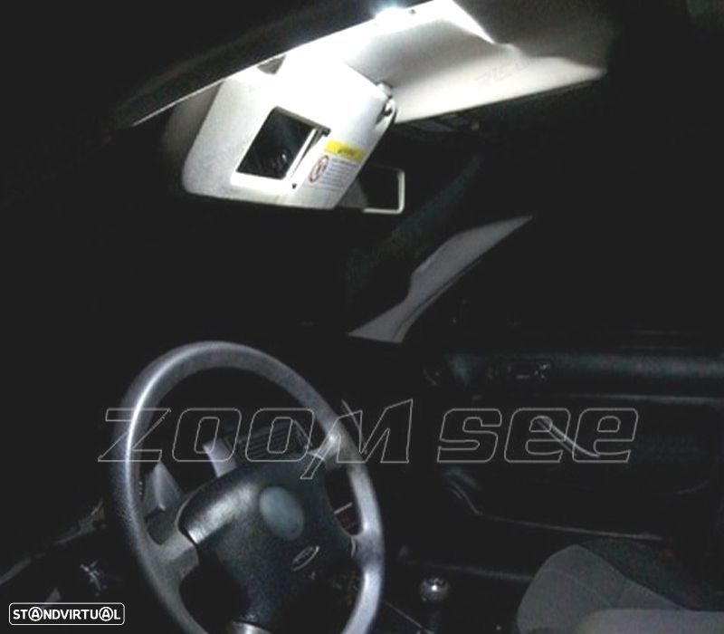 KIT COMPLETO DE 15 LAMPADAS LED INTERIOR PARA VOLKSWAGEN VW GOLF 4 MK4 JETTA GTI 99-05 - 3