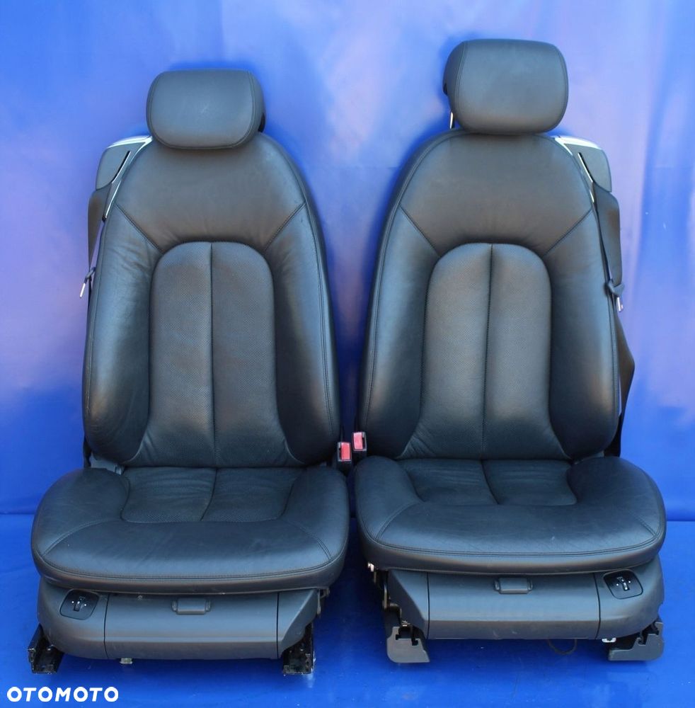 Fotele komplet  kanapa czarne perforowane Mercedes W215 C215 CL CL500 Lift - 2