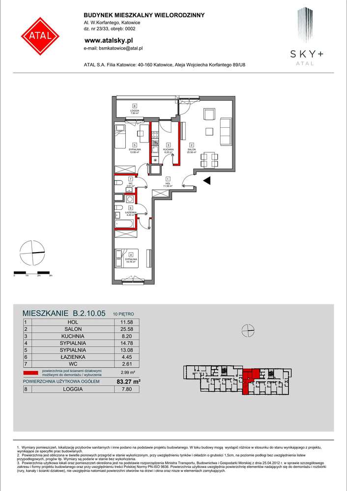 3-pokojowe mieszkanie 83m2 + loggia Bez Prowizji - Pełny obrazek: 2/24