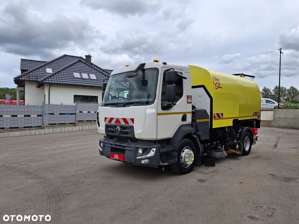 Renault D16 Midlum Zamiatarka SEMAT Zoeller FAUN Karcher Listwy Wysokiego Ciśnienia Szczotki L/R Rura Do Liści 2017r EURO 6 - 2