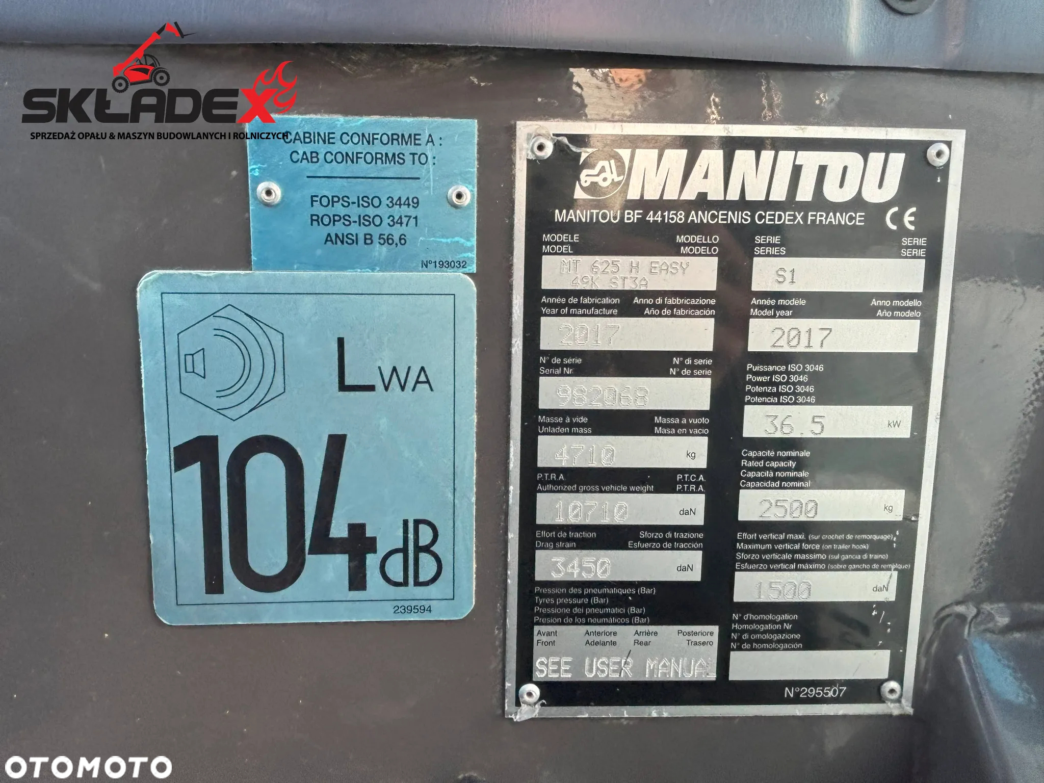 Manitou MT 625H Easy Comfort | 1746 MTH | 2017 | Oryginał | - 23
